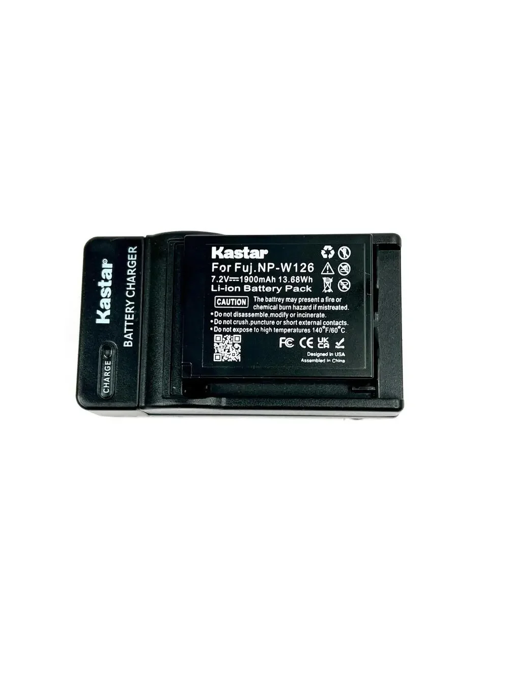 Kastar Fujifilm NP-W126 Battery and Wall Charger for Fujifilm NP-W126